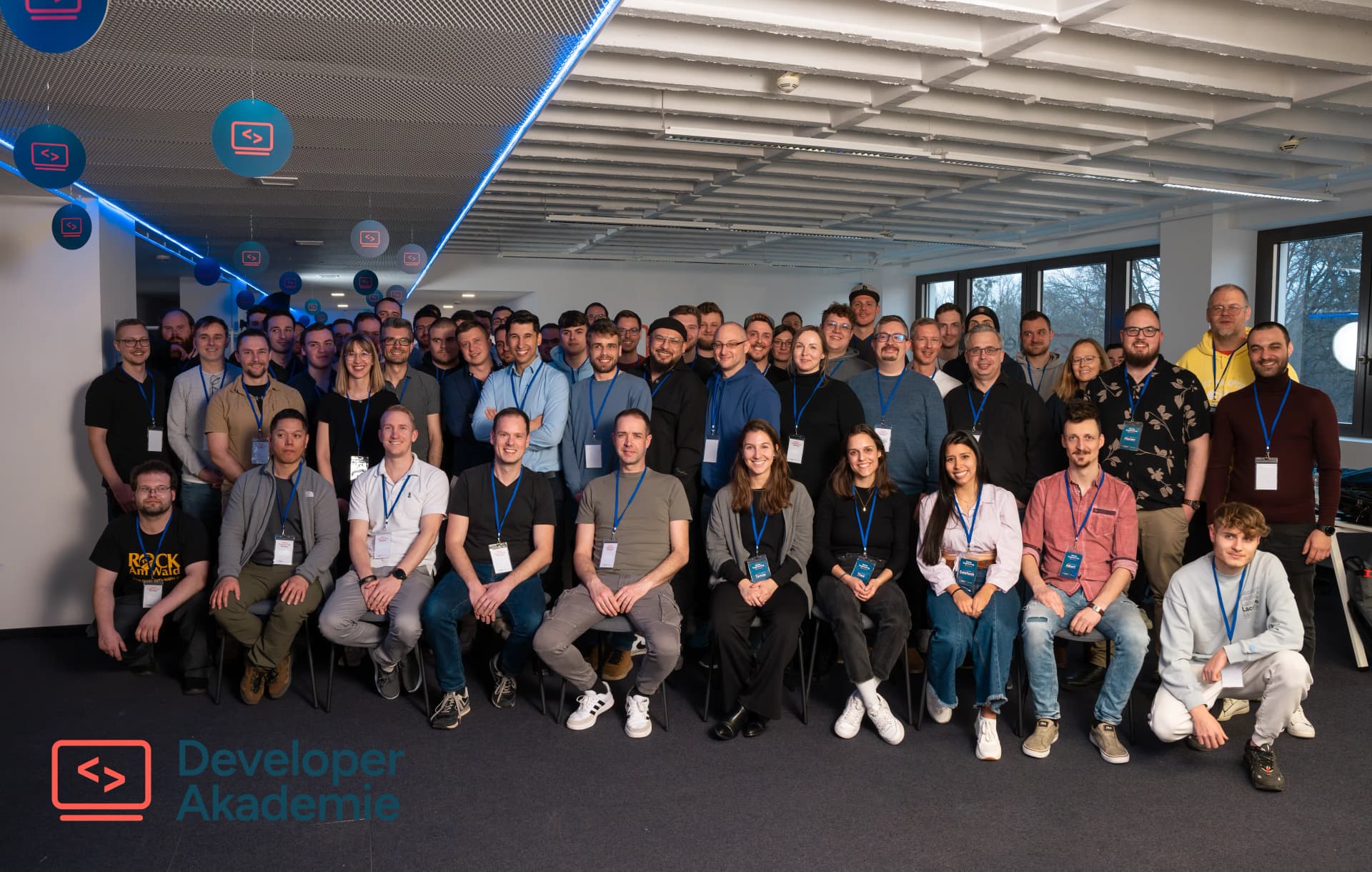 Das Developer Akademie Team beim gemeinsamen Programmieren